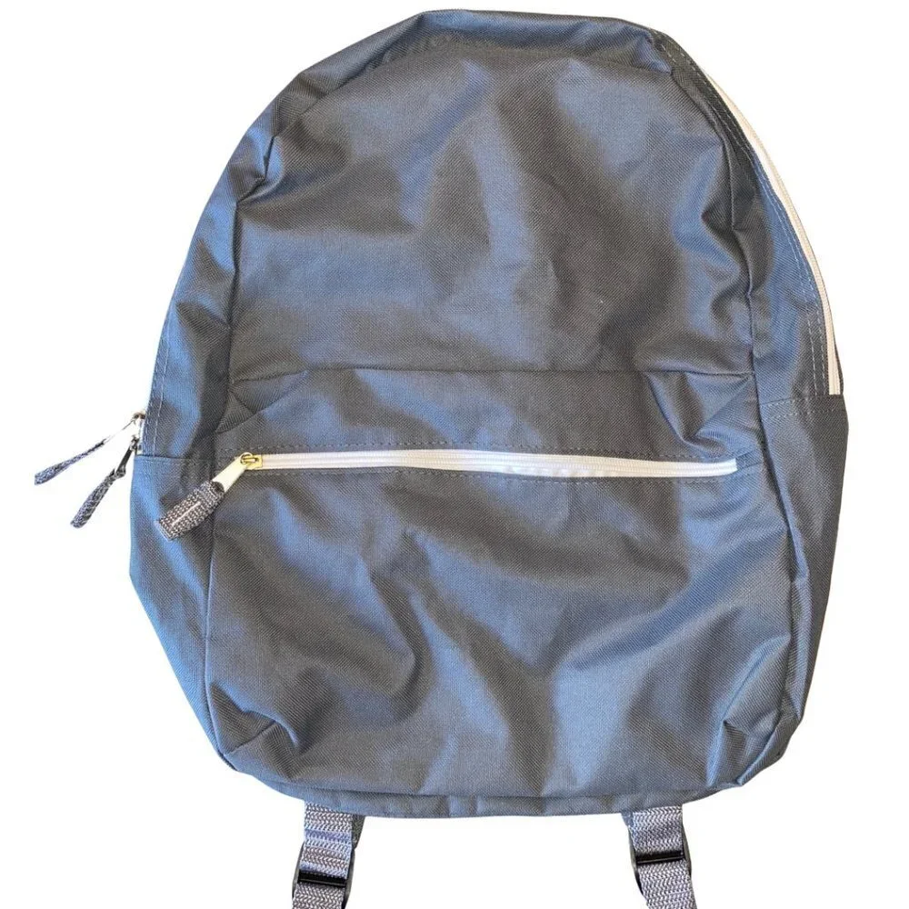 Wexford Gray and White Basic Backpack